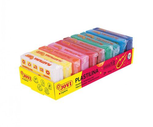 PLASTILINA JOVI 70 PASTILLA 50 gr. SURTIDO CAJA DE