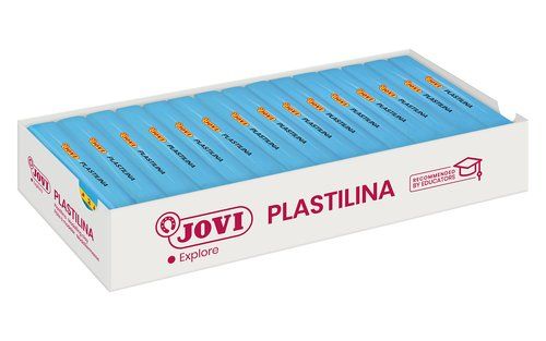 PLASTILINA JOVI 71 PASTILLA 150 gr. AZUL CLARO CAJ