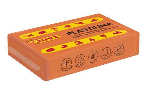 PLASTILINA JOVI 70 PASTILLA 50 gr. NARANJA CAJA DE