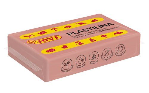 PLASTILINA JOVI 70 PASTILLA 50 gr. CARNE CAJA DE 3