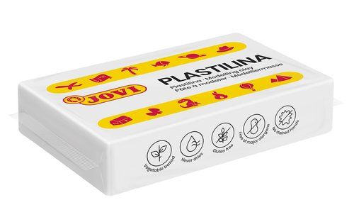 PLASTILINA JOVI 70 PASTILLA 50 gr. BLANCO CAJA DE