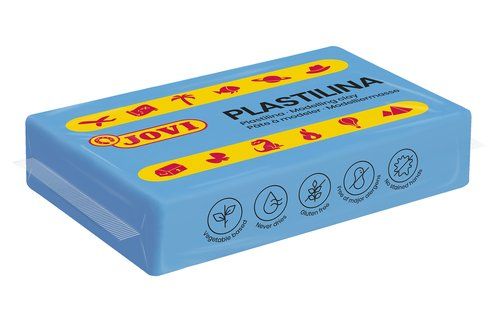 PLASTILINA JOVI 70 PASTILLA 50 gr. AZUL CLARO CAJA