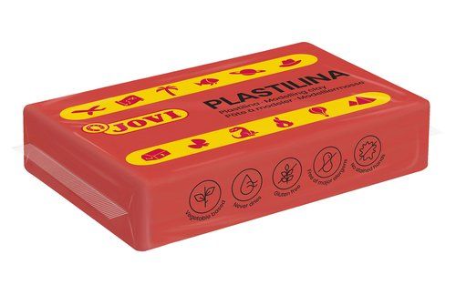 PLASTILINA JOVI 70 PASTILLA 50 gr. ROJA CAJA DE 30