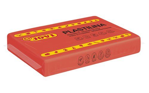 PLASTILINA JOVI 72 PASTILLA 350 gr. ROJO CAJA DE 1