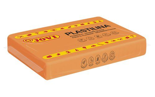 PLASTILINA JOVI 72 PASTILLA 350 gr. NARANJA CAJA D