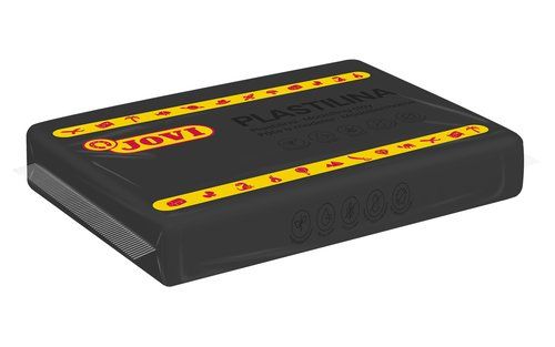 PLASTILINA JOVI 72 PASTILLA 350 gr. NEGRO CAJA DE
