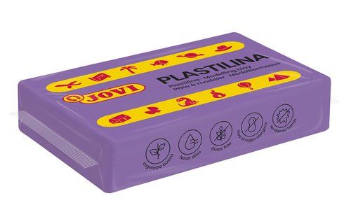 PLASTILINA JOVI 70 PASTILLA 50 gr. LILA CAJA DE 30