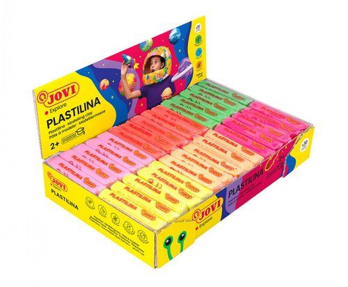 PLASTILINA JOVI 70 PASTILLA 50 gr. SURTIDO COLORES