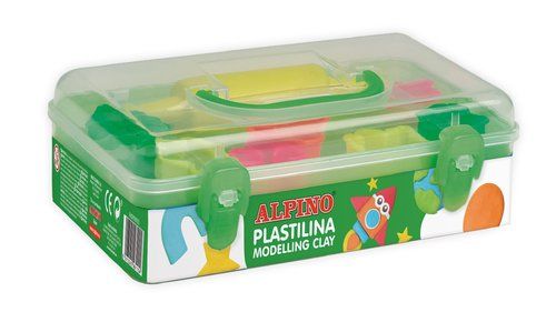 PLASTILINA ALPINO KIT 7 COLS + 7 HERRAMIENTAS + RO