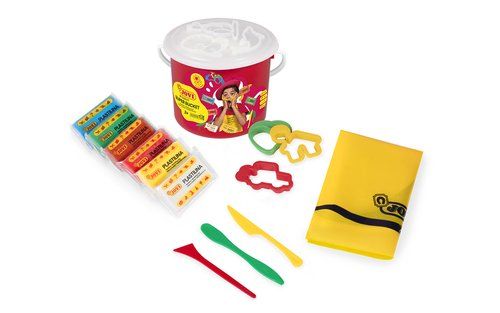 PLASTILINA JOVI JUEGO CUBO SURTIDO (6 PASTILLAS +