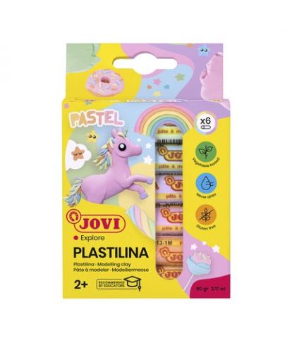 PLASTILINA JOVI 90 PASTEL BARRA 15 gr. ESTUCHE DE