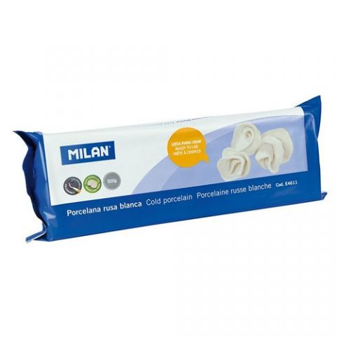 PASTA MODELAR MILAN PORCELANA RUSA BLANCA 500 GR