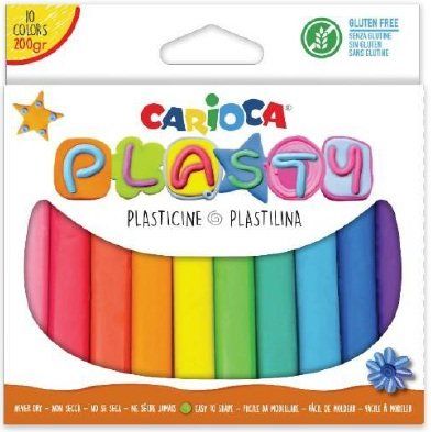 PLASTILINA CARIOCA BARRA 20 gr. CAJA de 10