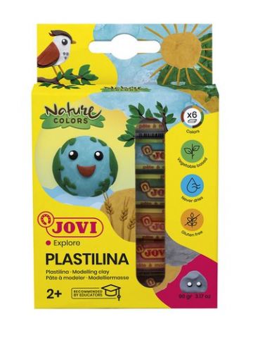 PLASTILINA JOVI 90 COLORES NATURE BARRA 15 gr. EST