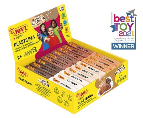 PLASTILINA JOVI 70 PASTILLA 50 gr. SURTIDO COLORES