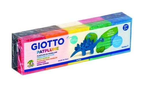 PLASTILINA PATPLUME 50GR CAJA DE 10 SURTIDAS