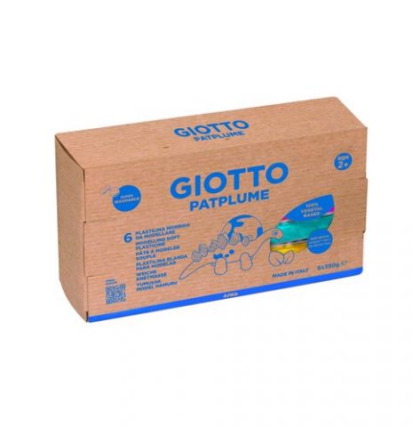 PLASTILINA PATPLUME 350GR CAJA DE 6 COLORES PRIMAR