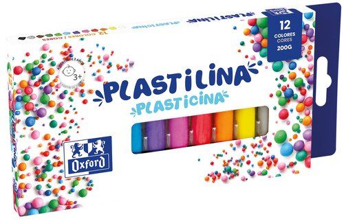 PLASTILINA OXFORD BARRA 15 gr. ESTUCHE DE 12