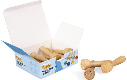 SELLO DE MADERA PARA PLASTILINA JOVI BABY CAJA DE