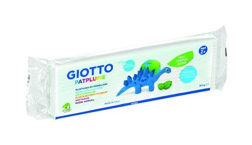 PLASTILINA PATPLUME 350GR CAJA 12 PASTILLAS BLANCO