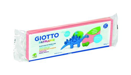 PLASTILINA PATPLUME 350GR CAJA 12 PASTILLAS ROSA C