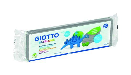 PLASTILINA PATPLUME 350GR CAJA 12 PASTILLAS GRIS