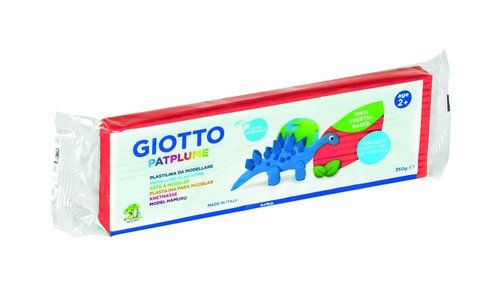 PLASTILINA PATPLUME 350GR CAJA 12 PASTILLAS ROJO
