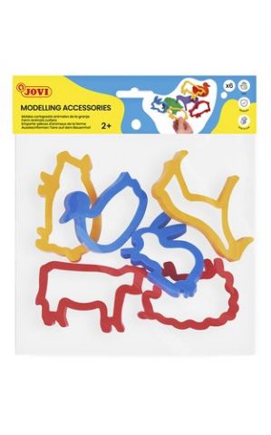MOLDES JOVI BOLSA ANIMALES DE LA GRANJA 6 UNIDADES