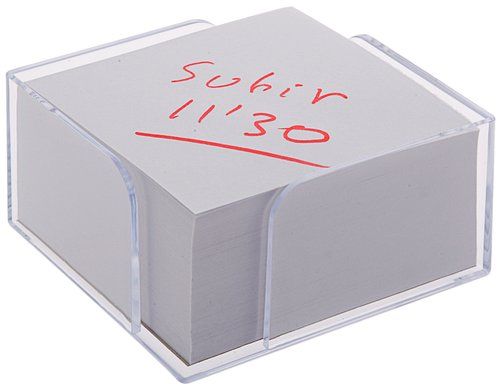 PORTA NOTAS A.2000 105x105x55 mm CRISTAL (No inclu