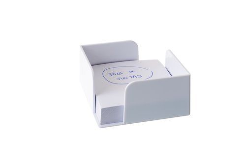 PORTA NOTAS A.2000 105x105x55 mm BLANCO (No incluy