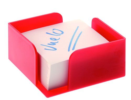 PORTA NOTAS A.2000 105x105x55 mm ROJO (No incluye