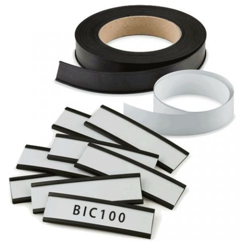 PORTAETIQUETAS MAGNETICO FAIBO 40 mm 10 TIRAS