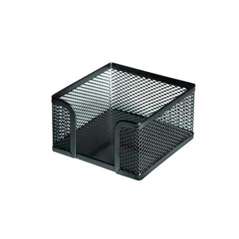 PORTA NOTAS FOROFIS METALICO MALLA CUADRADO NEGRO