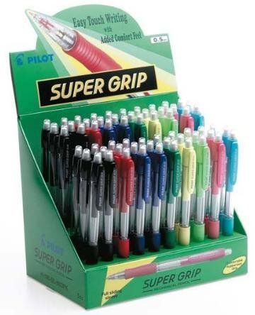 PORTAMINAS PILOT H-185 SUPERGRIP 0,5 mm EXPOSITOR