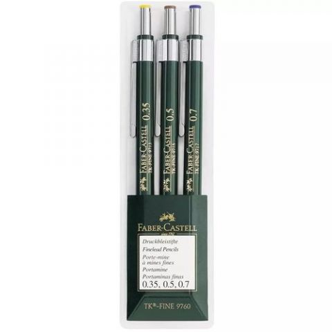 PORTAMINAS FABER-CASTELL TK-FINE BOLSA 9760 con 3
