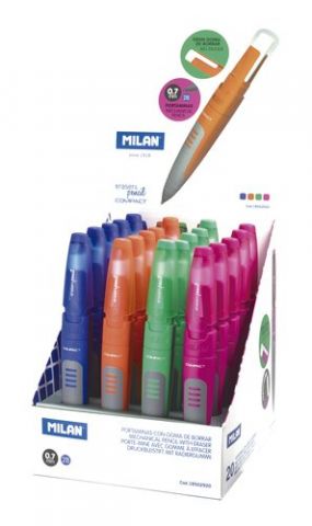 PORTAMINAS MILAN COMPACT 2B 0,7 mm EXPOSITOR de 20