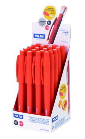 PORTAMINAS MILAN PL1 TOUCH 0,5 mm EXPOSITOR de 20
