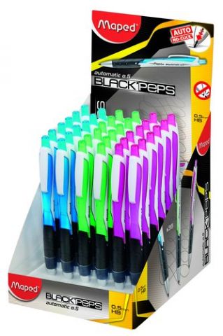 PORTAMINAS MAPED BLACK PEPS AUTOMATICO 0,5 mm EXPO