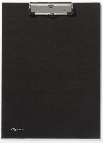 CARPETA con PINZA PORTABLOCS PARDO Fº  NEGRO