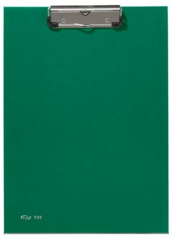 CARPETA con PINZA PORTABLOCS PARDO Fº  VERDE