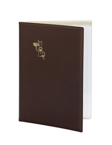 CARPETA PORTAMENUS PARDO PVC Fº BURDEOS