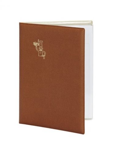 CARPETA PORTAMENUS PARDO PVC Fº MARRON