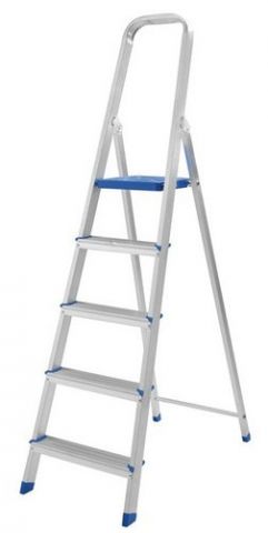 ESCALERA ALUMINIO LEON 6 PELDAÑOS 1,93 METROS