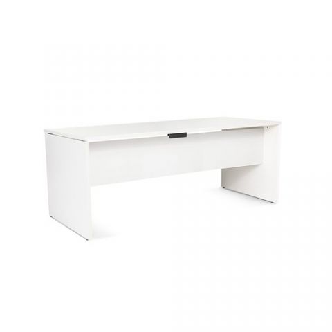 MESA ROCADA WORK 180x80 ESTRUCTURA BLANCO TABLERO
