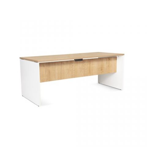 MESA ROCADA WORK  180x80 ESTRUCTURA BLANCO TABLERO