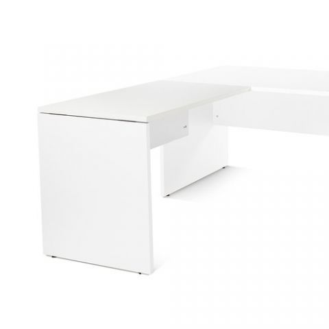 MESA ROCADA WORK ALA 100x60 ESTRUCTURA BLANCO TABL