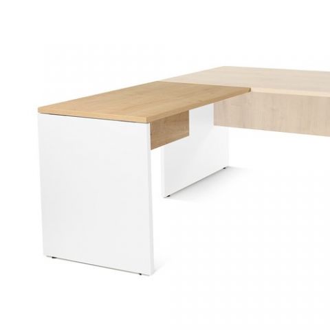MESA ROCADA WORK ALA 100x60 ESTRUCTURA BLANCO TABL