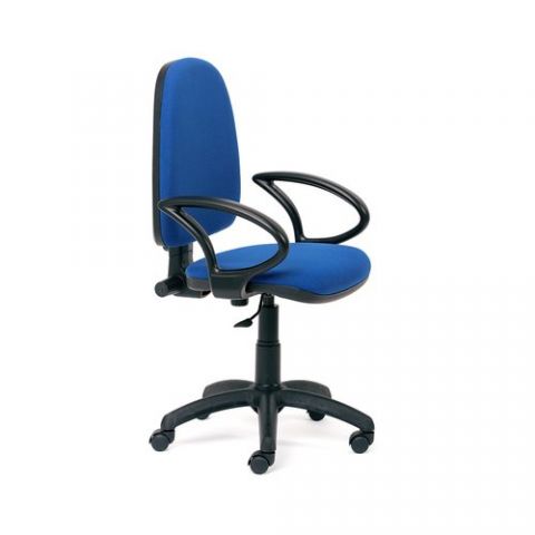 SILLA ROCADA TELA IGNIFUGA RD-930/3 AZUL CON BRAZO