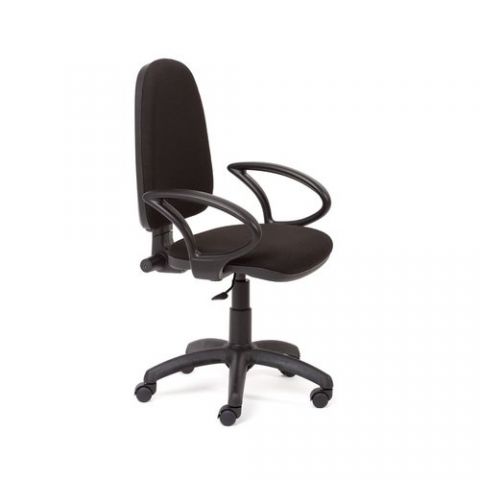 SILLA ROCADA TELA IGNIFUGA RD-930/4 NEGRO CON BRAZ