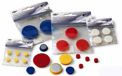 IMANES REDONDOS FAIBO 10 mm AMARILLO BOLSA de 6